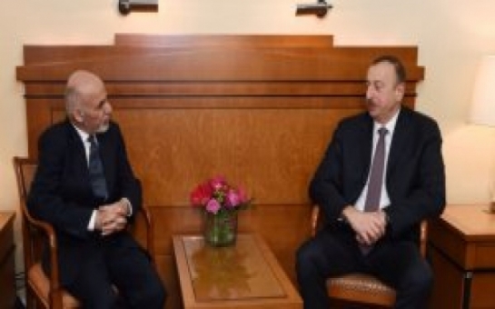 Prezident İlham Əliyev Əfqanıstan prezidenti ilə görüşdü  