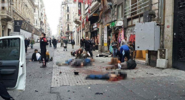 Türkiyədə yenə də partlayış! İstiklal Caddesi'nde Canlı Bomba Hücumu: 2 Ölü, 7 Yaralı  VİDEO+FOTO