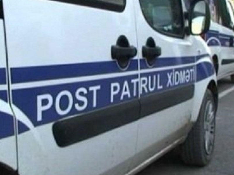 Bakıda polis avtomobili qəzaya uğradı