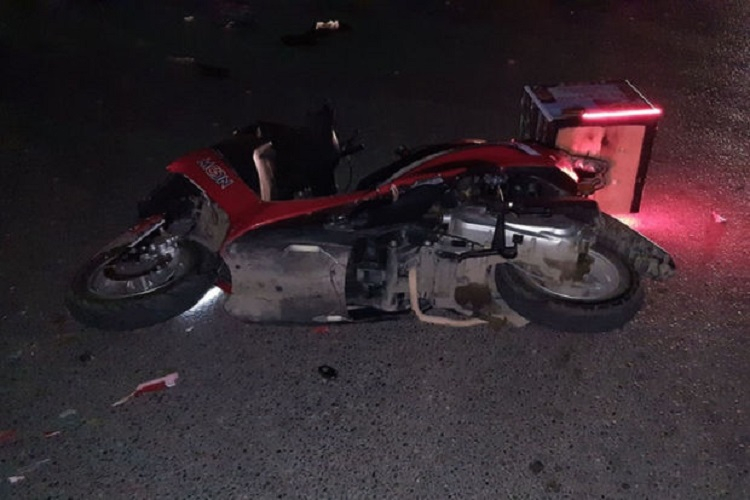 Bakıda ağır qəza: Moped sürücüsü öldü - FOTOLAR