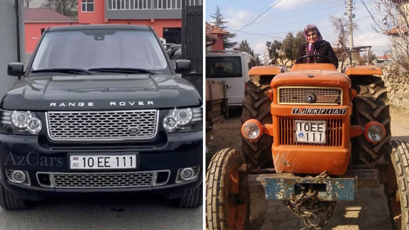 Azərbaycan nömrəli avtomobil qaydaları pozdu, cərimə traktor sürücüsü qadına yazıldı - FOTOLAR